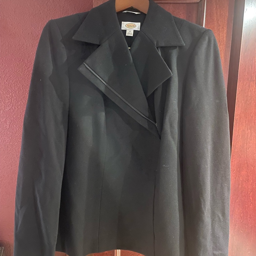 Talbots Black Women's Wool Blazer NWT 10